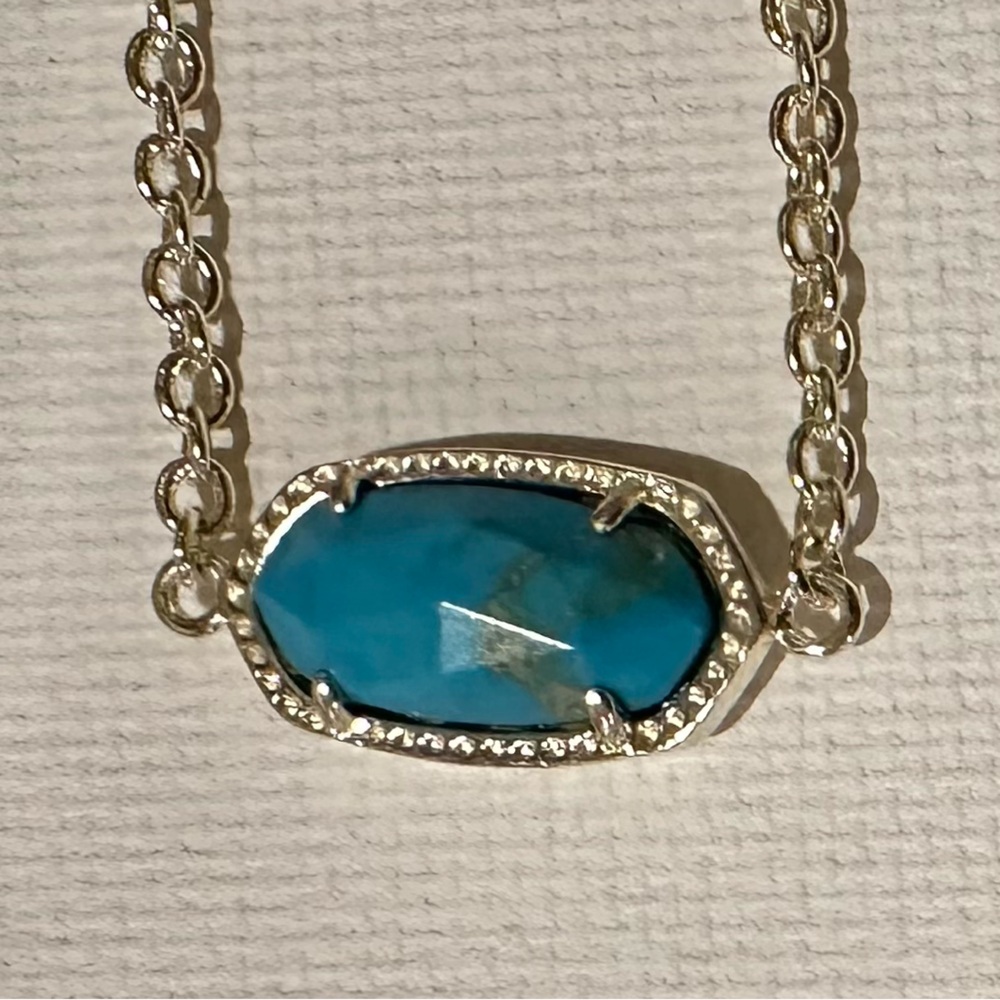 Kendra Scott Elaina Elegant Gold & Turquoise Adjustable Bracelet